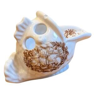 ROYAL CROWNFORD IRONSTONE ARTHUR WOOD " SAFE HARBOUR " Fish Toothbrush Holder